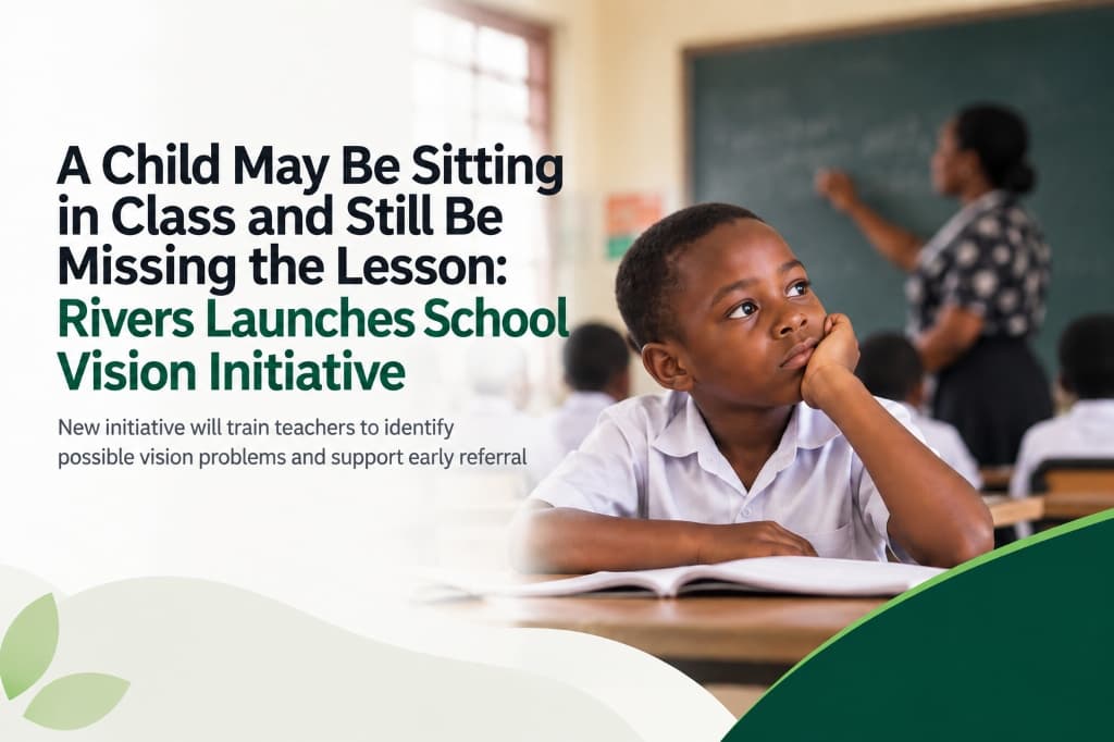 A Child May Be Sitting in Class and Still Be Missing the Lesson: Rivers Launches School Vision Initiative
